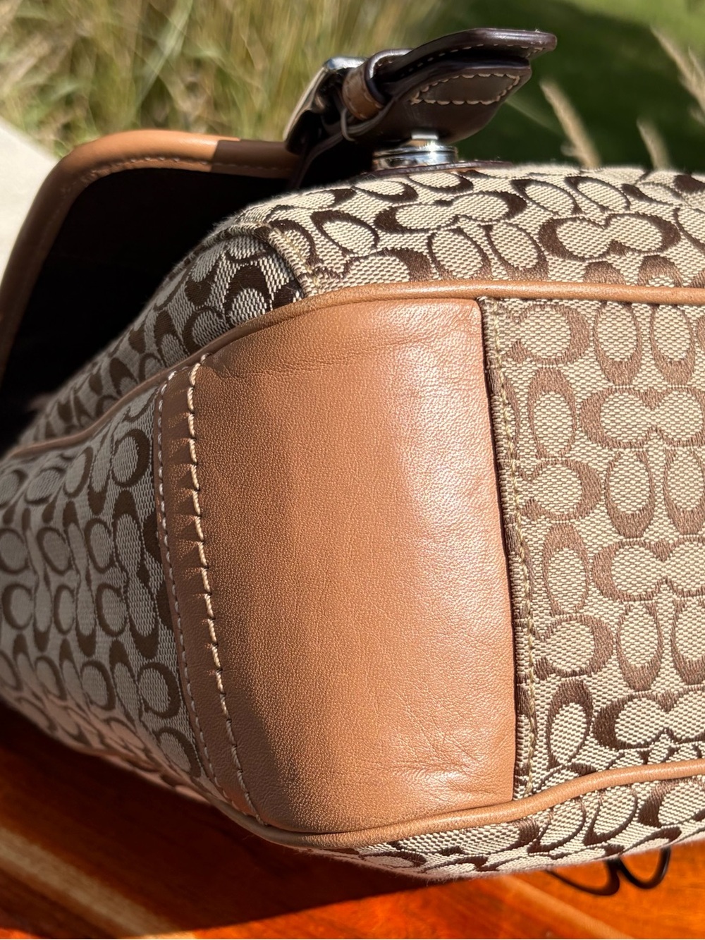 Coach Signature Jacquard Small Messenger Crossbody Bag F70283 - Picture 13 of 17